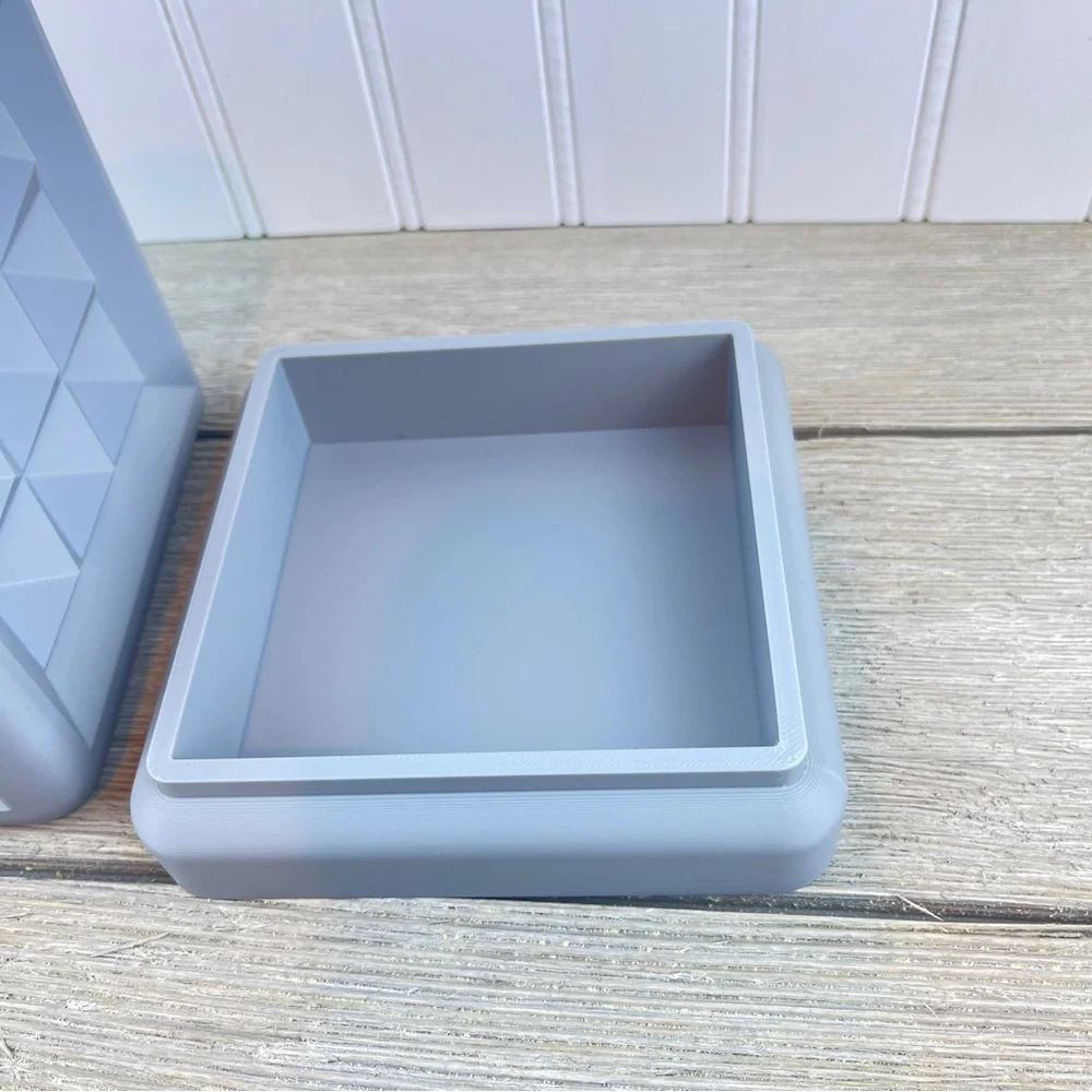 The Nova Square Planter, Flower Pot, Planter with Tray, Succulent, 4” Opening